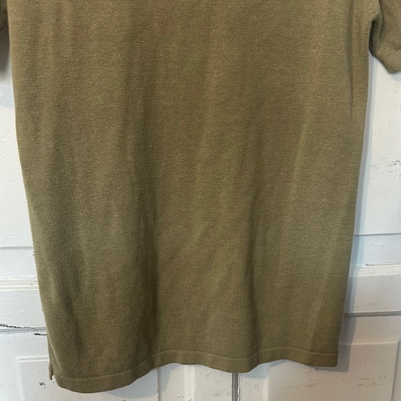 Emporio Armani Green V-Neck Short Sleeve T-Shirt - Picture 4 of 16